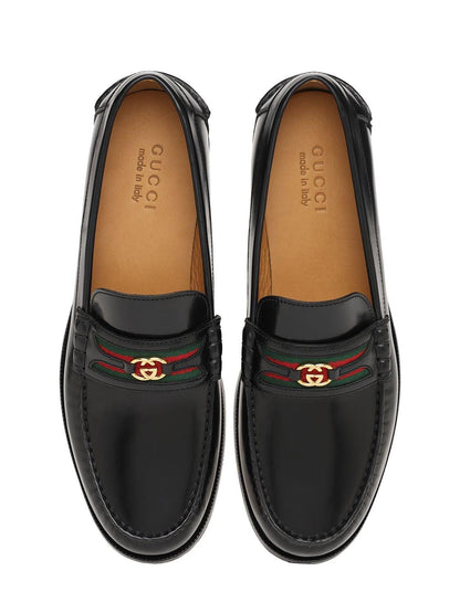 Mocassin Gucci - Interlocking G leather loafers