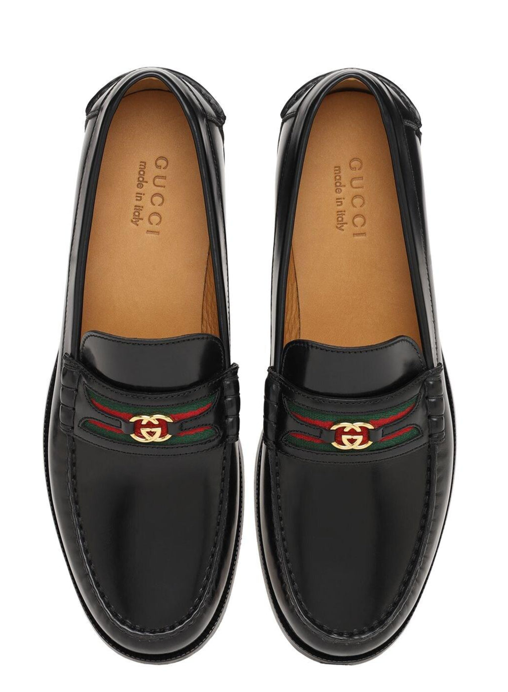 Mocassin Gucci - Interlocking G leather loafers