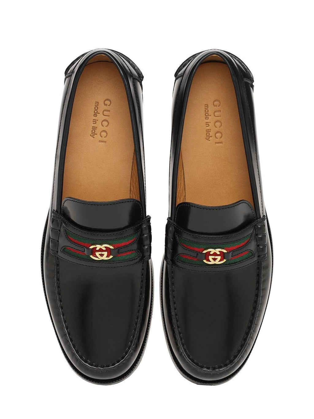 Mocassin Gucci - Interlocking G leather loafers