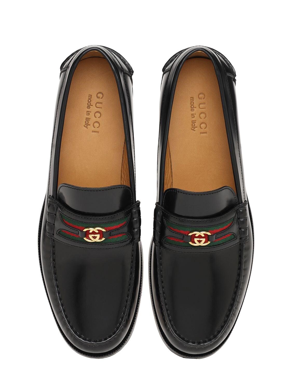 Mocassin Gucci - Interlocking G leather loafers
